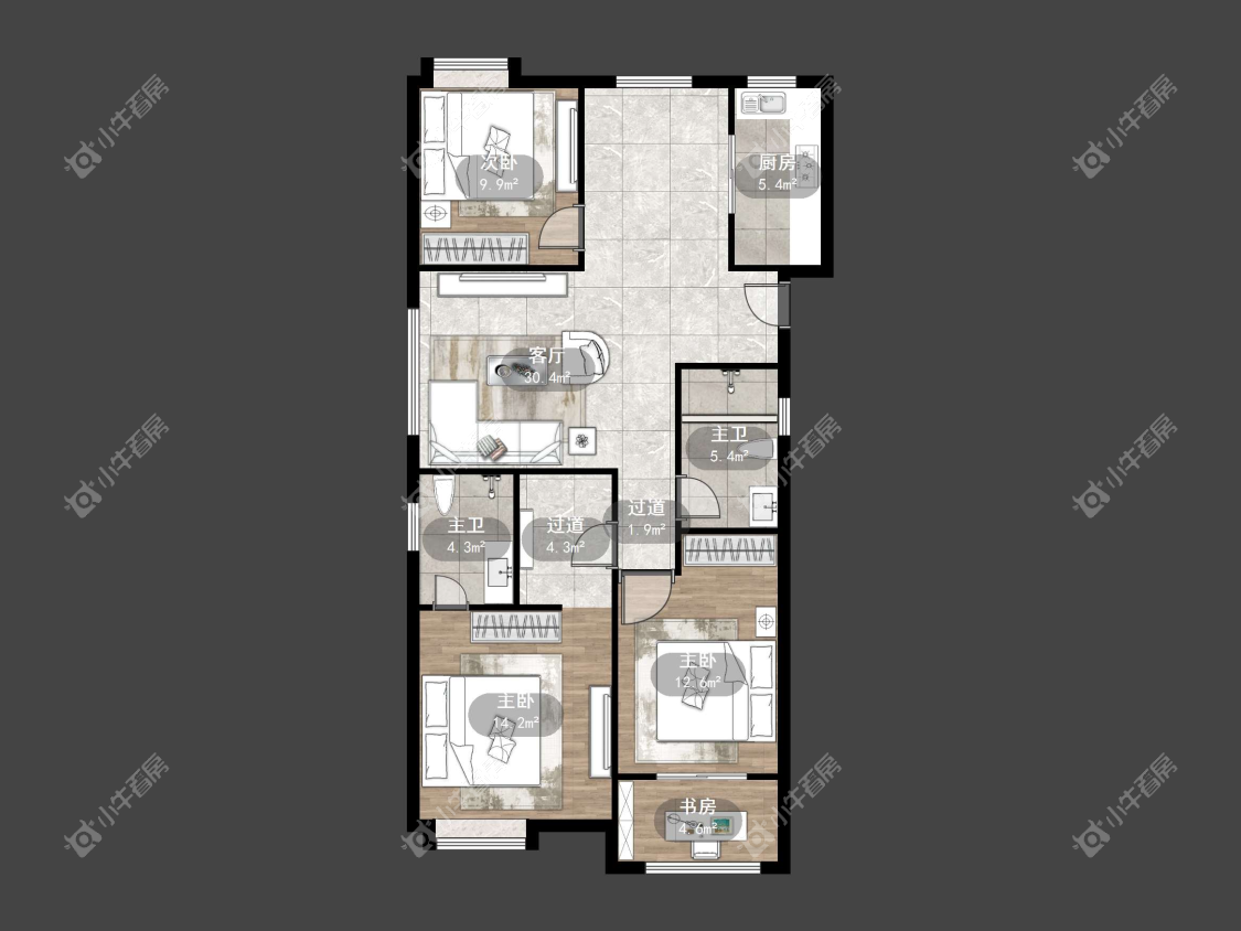 镇江国信宜和在售二手房源户型图_小牛看房