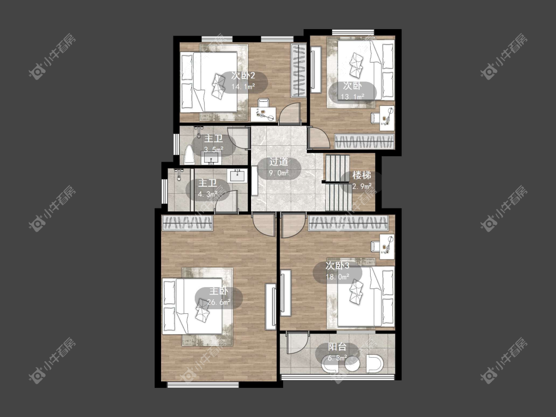 镇江练湖东湖新村别墅在售二手房源户型图_小牛看房