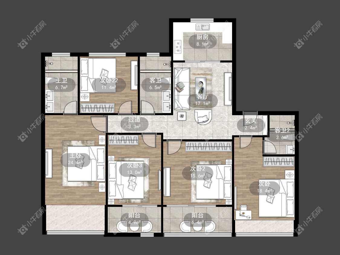 镇江吾悦华府金郡（丹阳）在售二手房源户型图_小牛看房