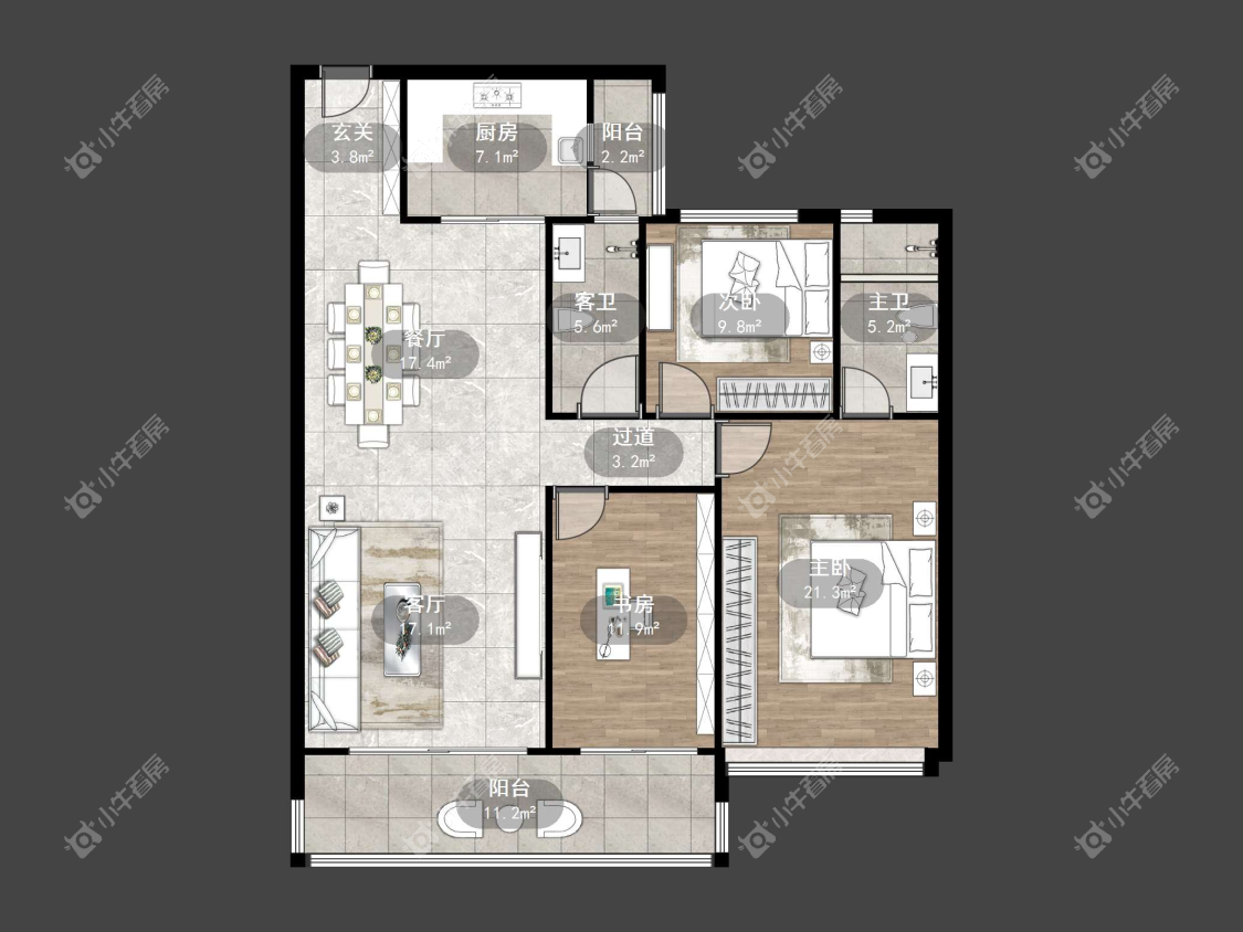 镇江凤熹台在售二手房源户型图_小牛看房
