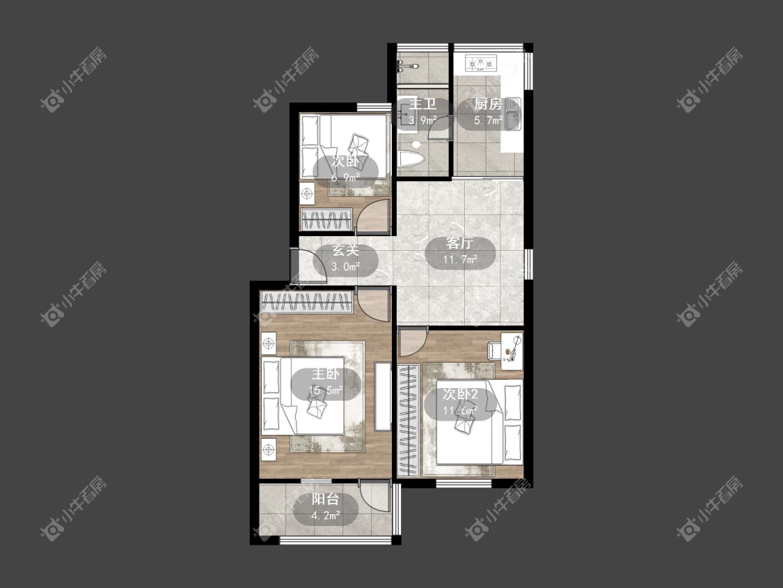 镇江云阳新村在售二手房源户型图_小牛看房