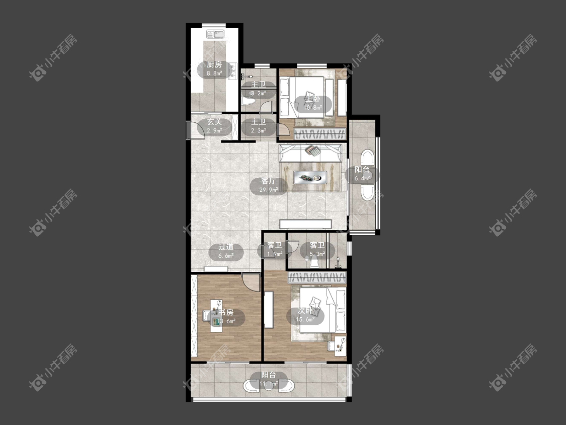 镇江万善上院在售二手房源户型图_小牛看房