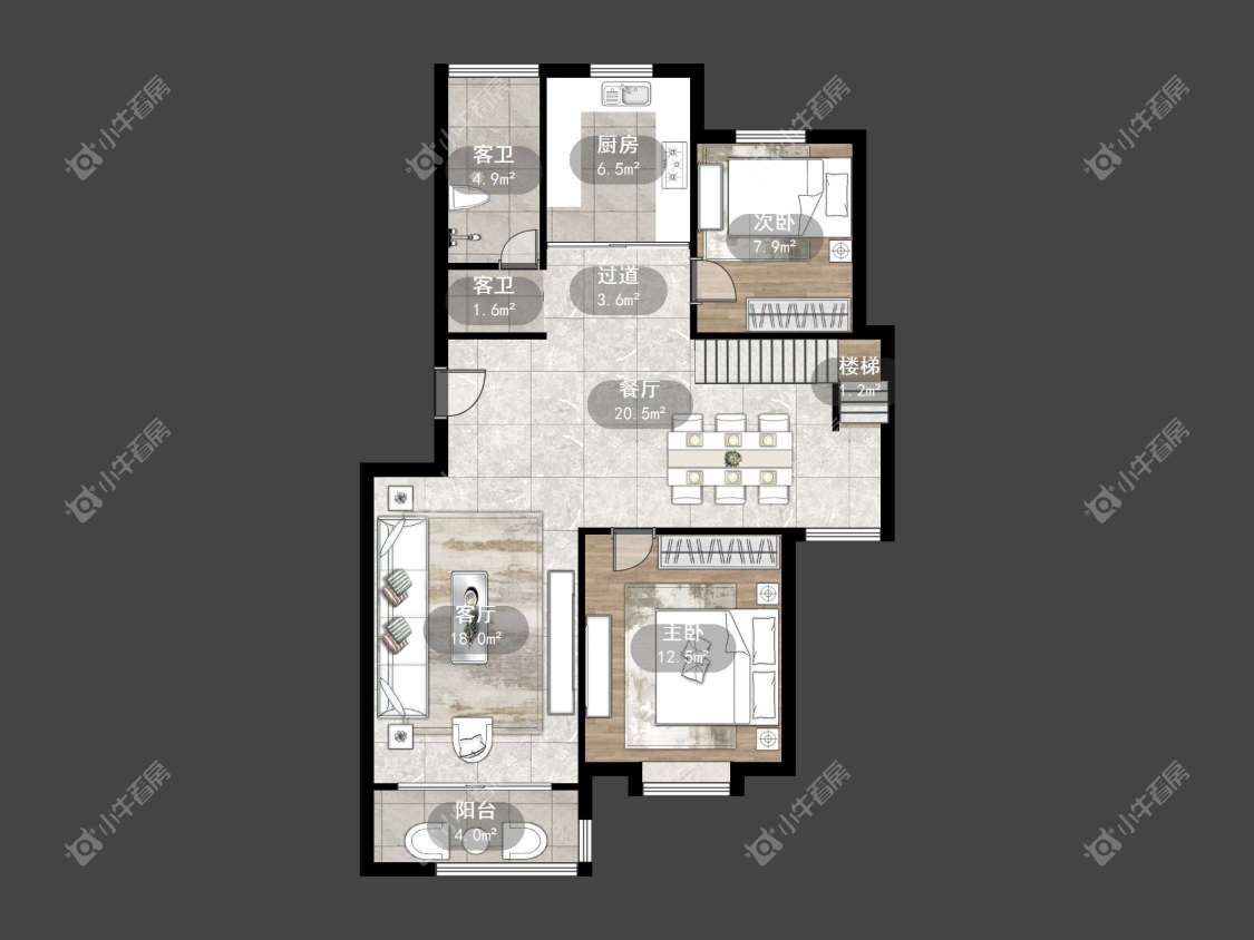 镇江欧洲城在售二手房源户型图_小牛看房