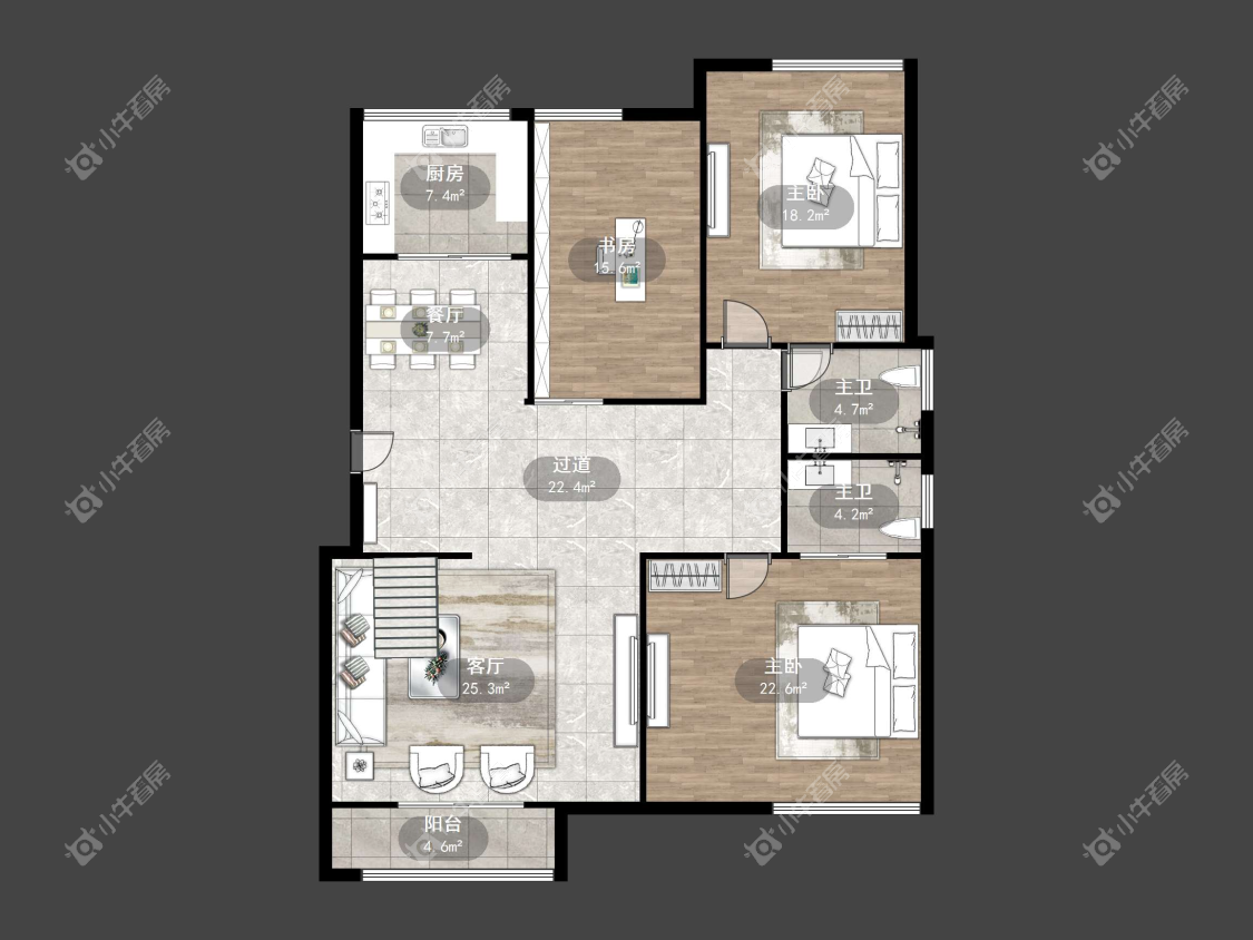 镇江天波城在售二手房源户型图_小牛看房