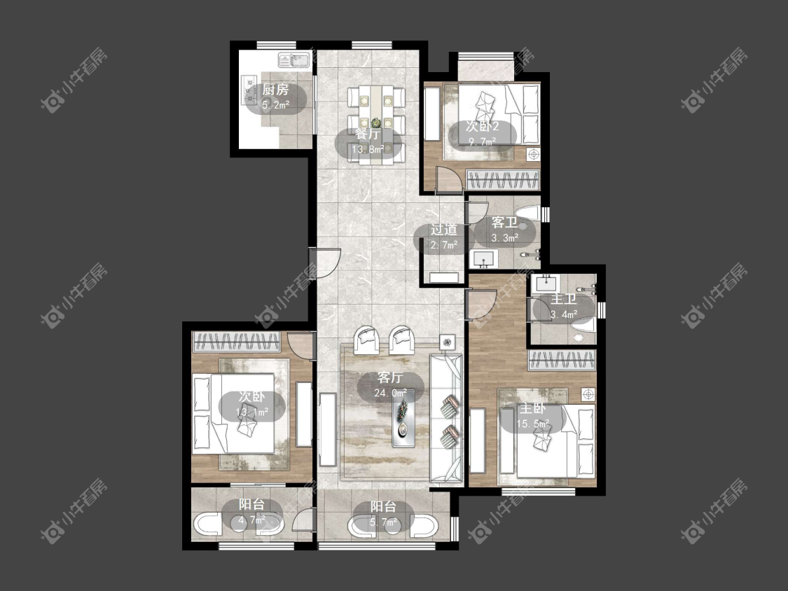 镇江爱家尚城在售二手房源户型图_小牛看房