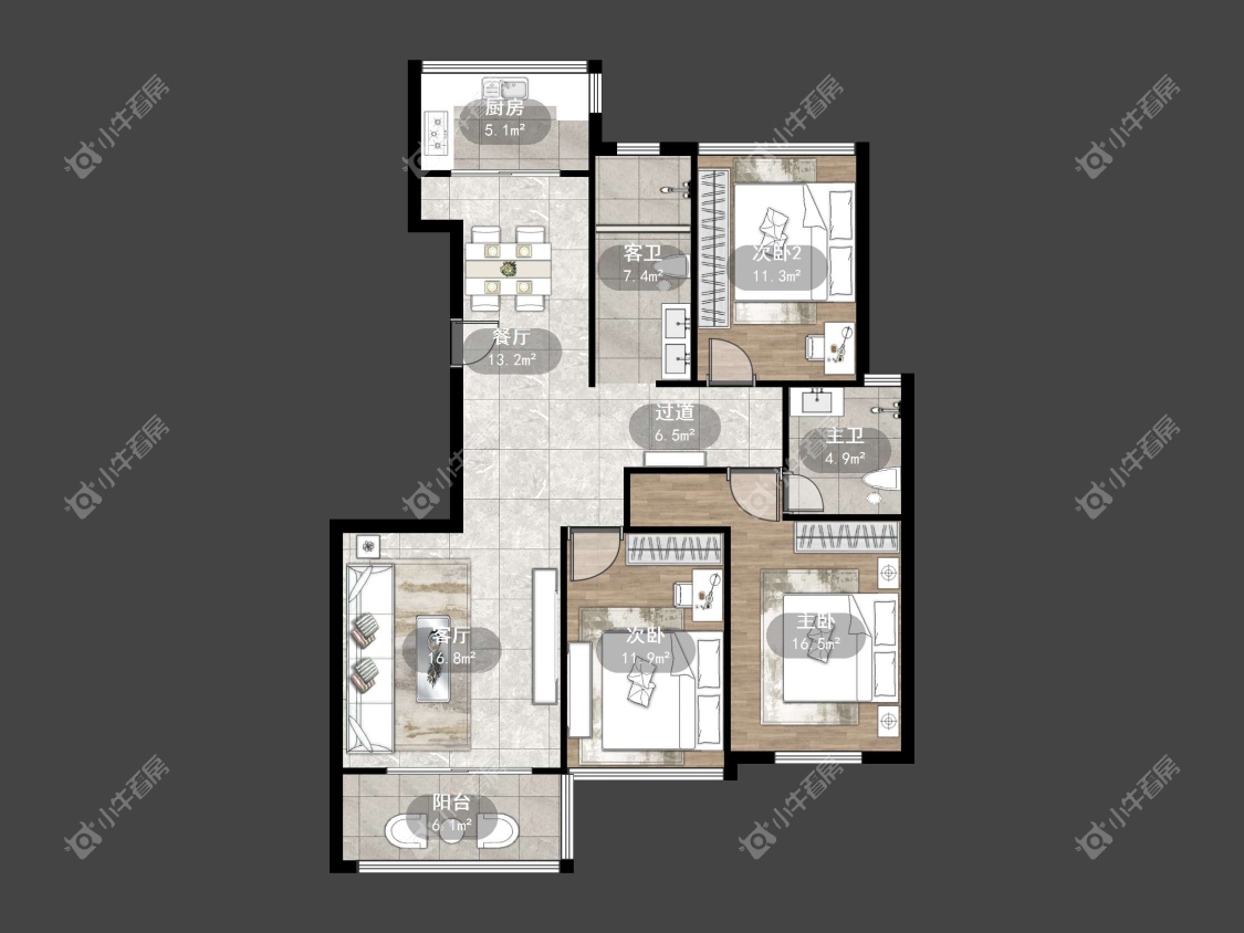 镇江东方嘉园在售二手房源户型图_小牛看房