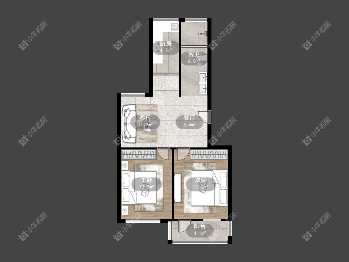 镇江金宛新村在售二手房源户型图_小牛看房