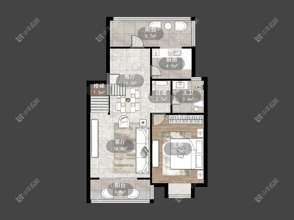 镇江曲园小区在售二手房源户型图_小牛看房