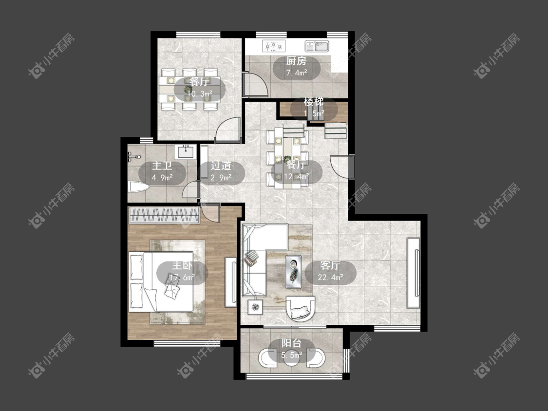 镇江领秀花都在售二手房源户型图_小牛看房