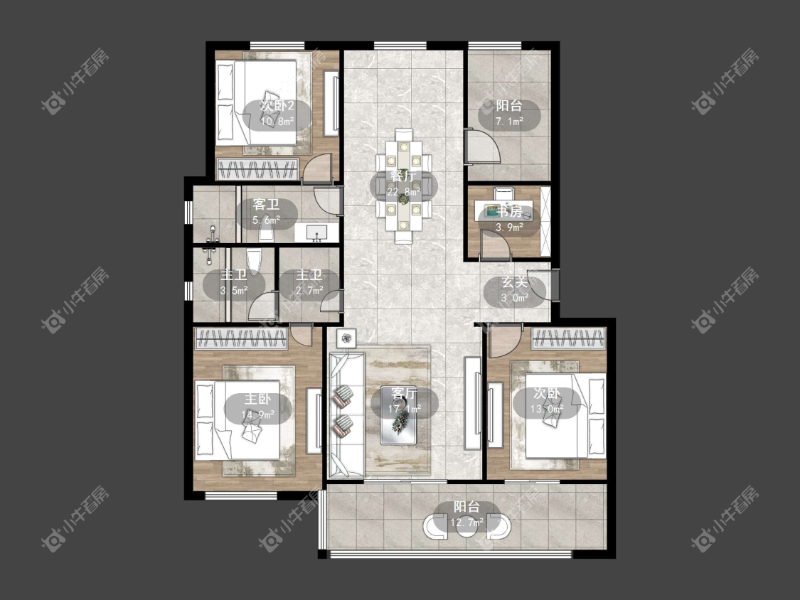 镇江和园在售二手房源户型图_小牛看房