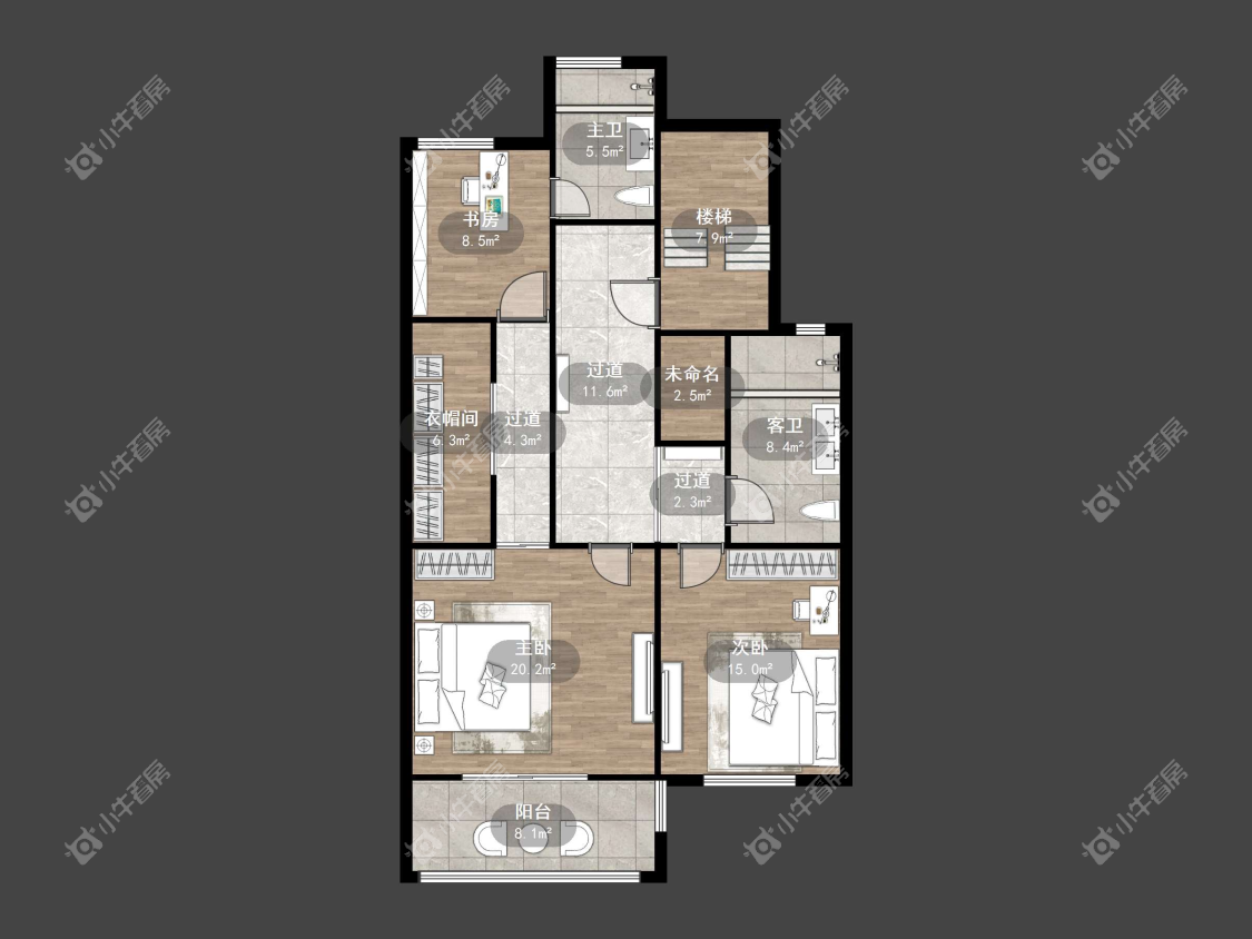 镇江凤凰郡在售二手房源户型图_小牛看房