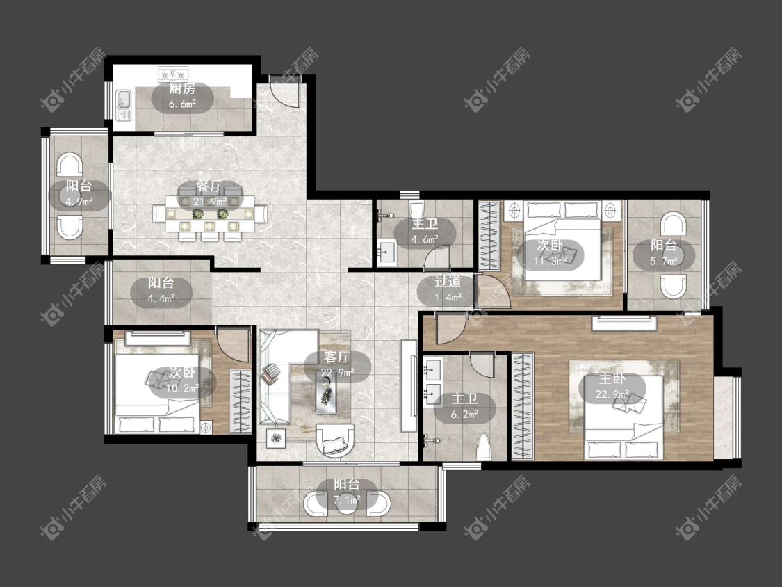镇江嘉源首府在售二手房源户型图_小牛看房