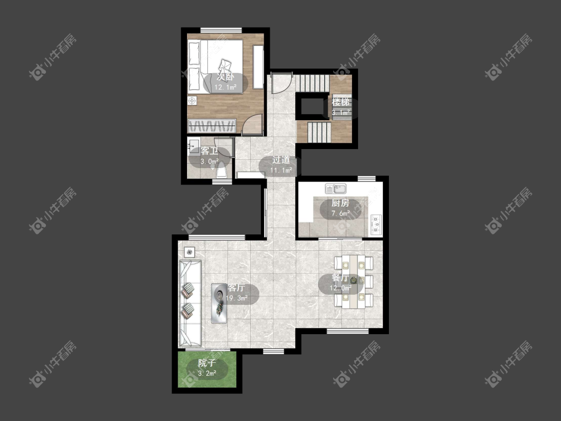 镇江大亚第一城别墅在售二手房源户型图_小牛看房