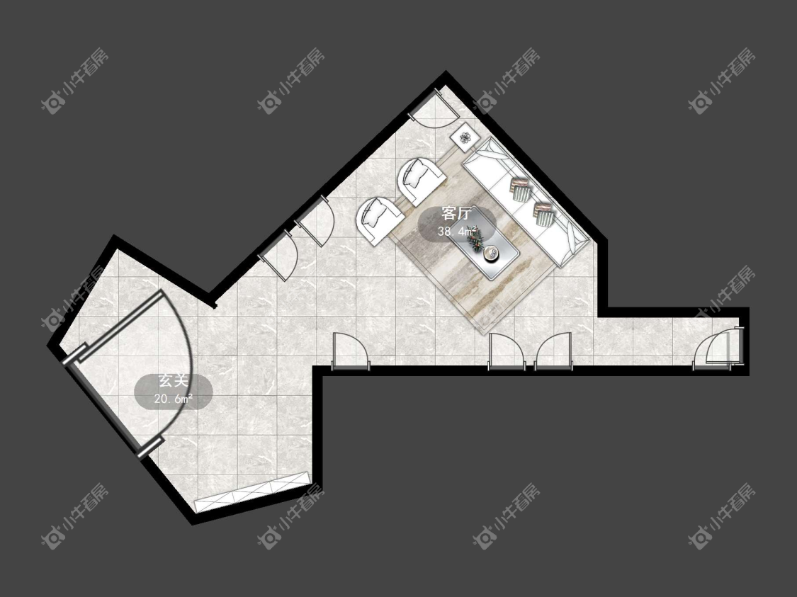 镇江金鹰天地广场在售二手房源户型图_小牛看房