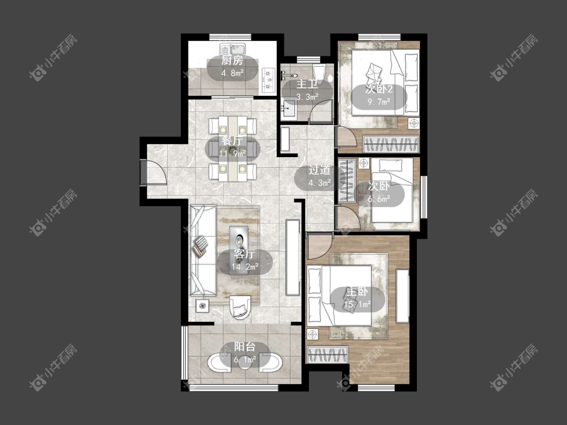 镇江上善雅苑在售二手房源户型图_小牛看房