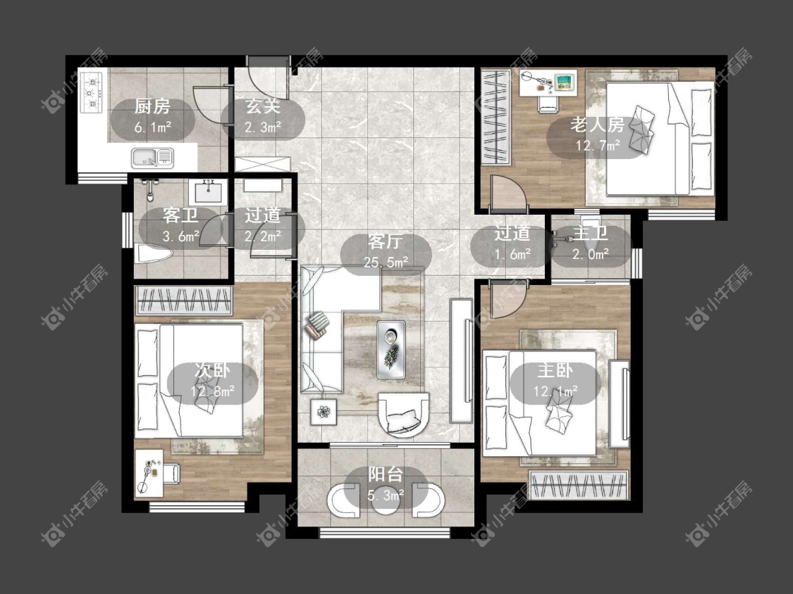 镇江吾悦华府（丹阳）在售二手房源户型图_小牛看房