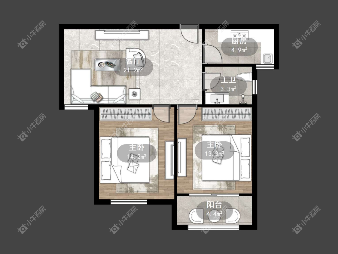 镇江丹金人家在售二手房源户型图_小牛看房