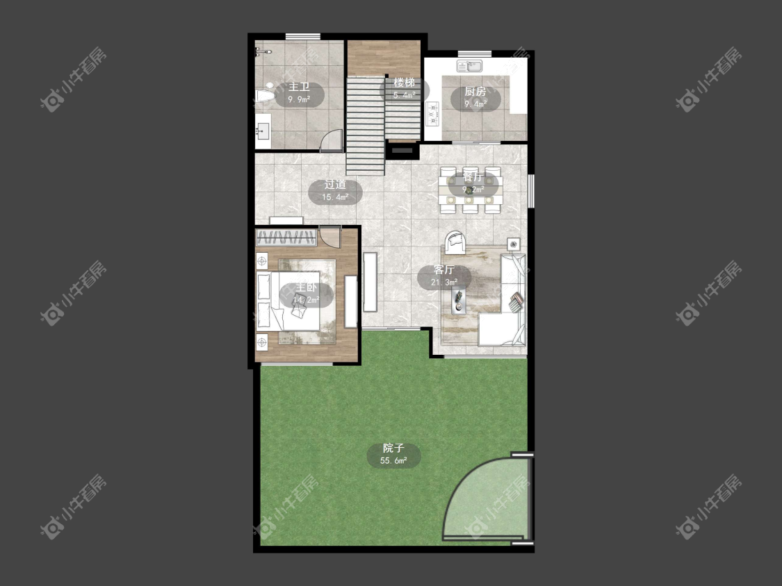 镇江石城郦家中心村在售二手房源户型图_小牛看房