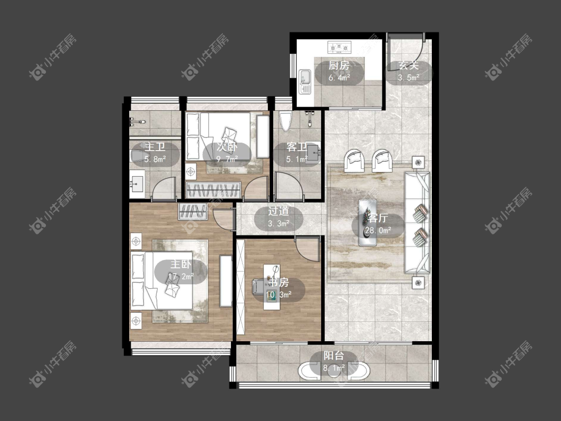 镇江碧桂园樾府在售二手房源户型图_小牛看房