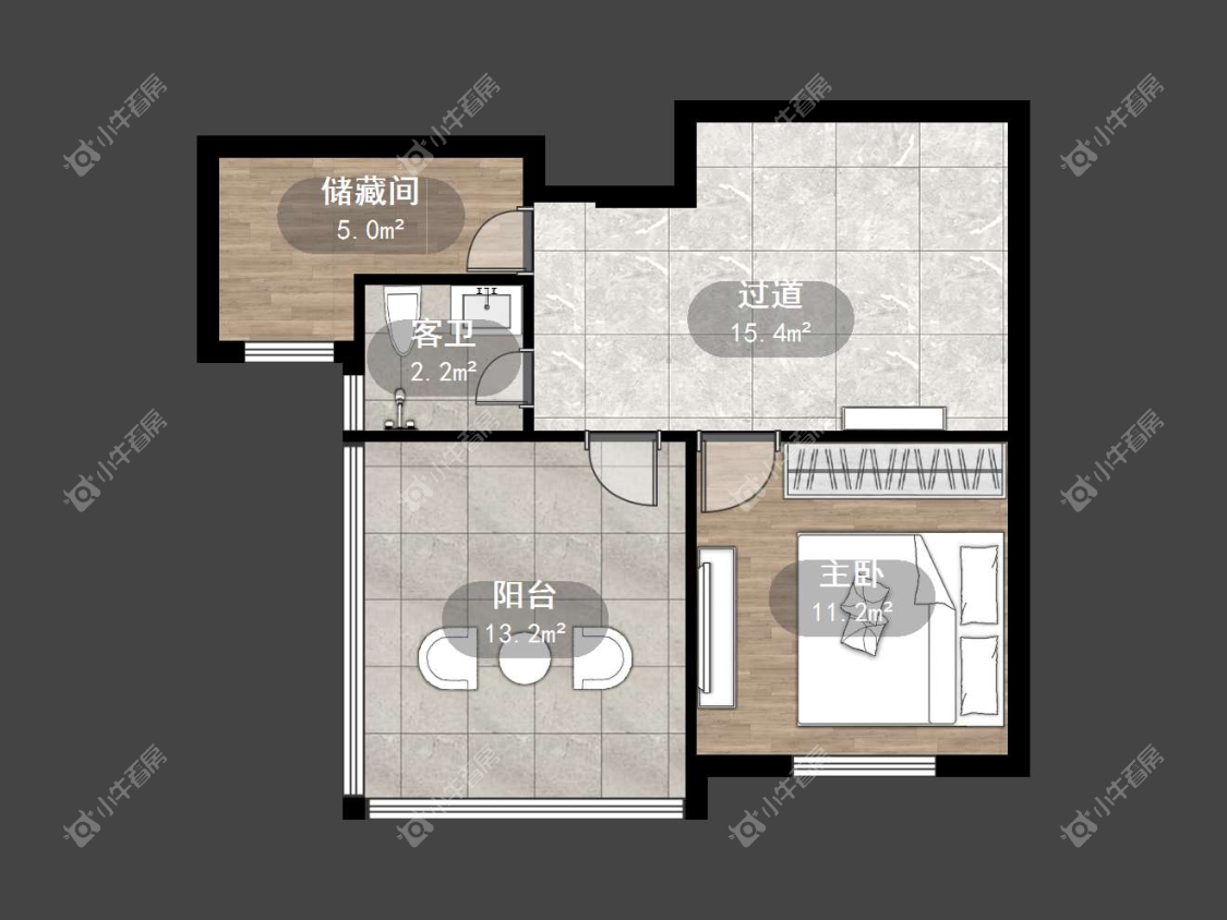 镇江天福花园在售二手房源户型图_小牛看房