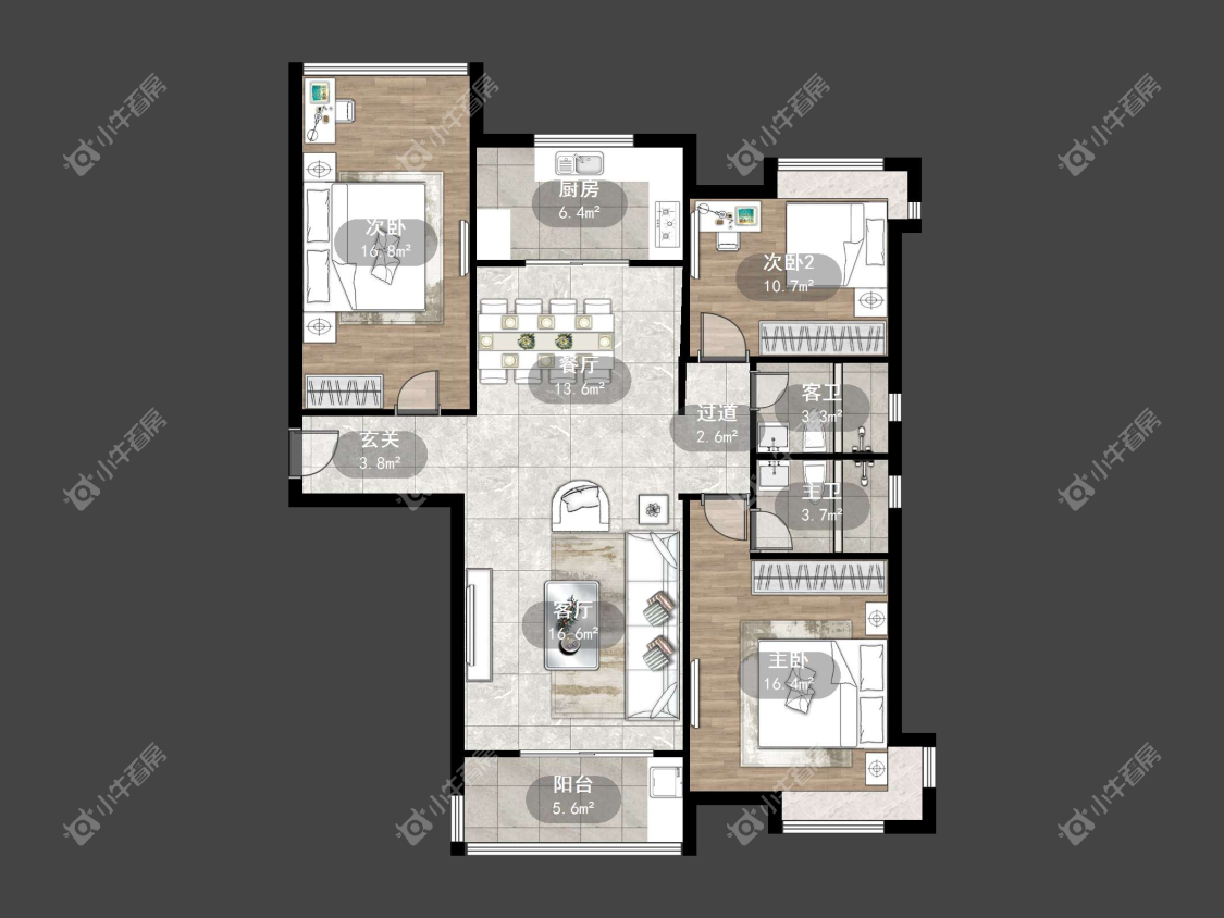 镇江碧桂园在售二手房源户型图_小牛看房