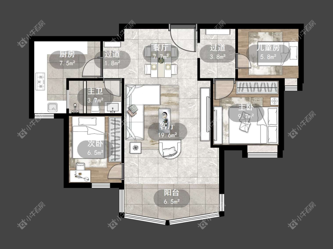 镇江碧桂园在售二手房源户型图_小牛看房