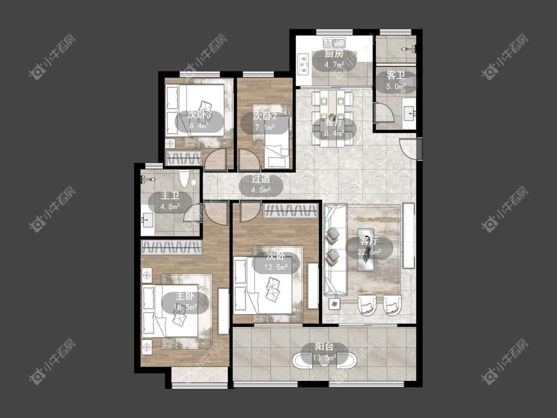 镇江嘉源首府在售二手房源户型图_小牛看房