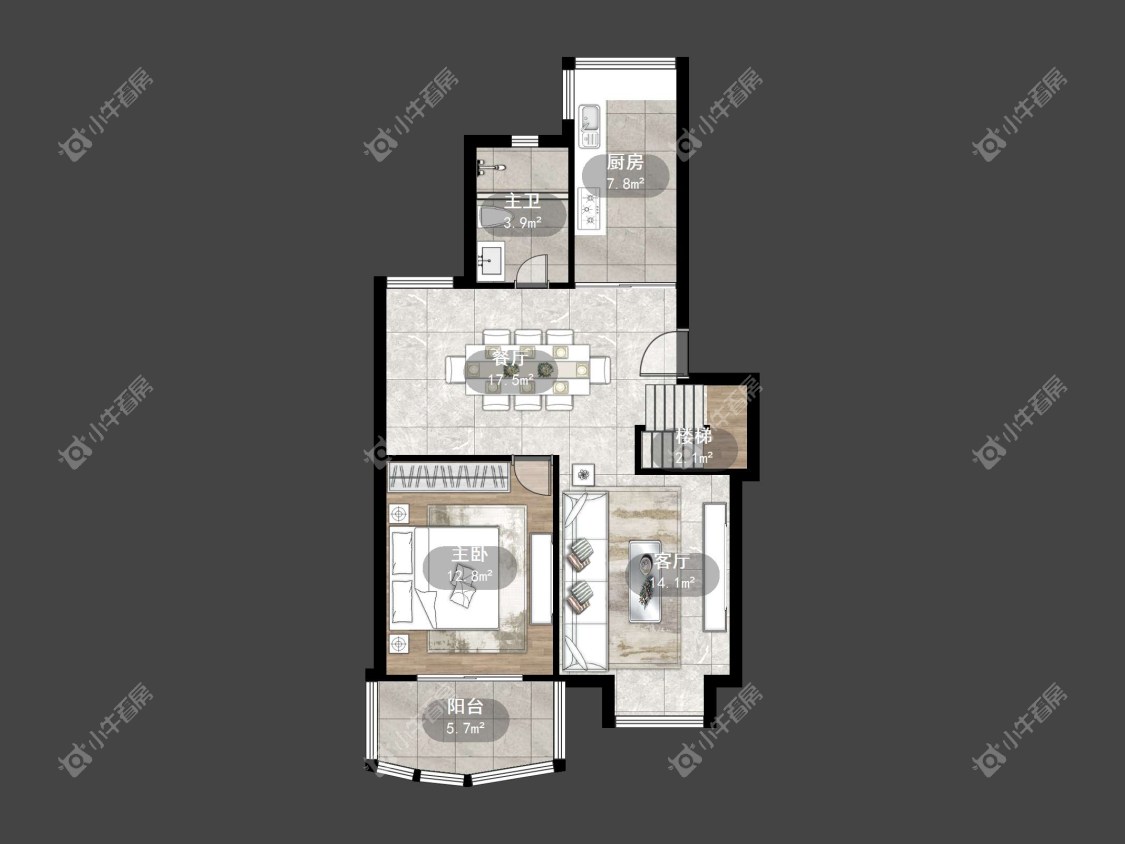 镇江乾泽园在售二手房源户型图_小牛看房