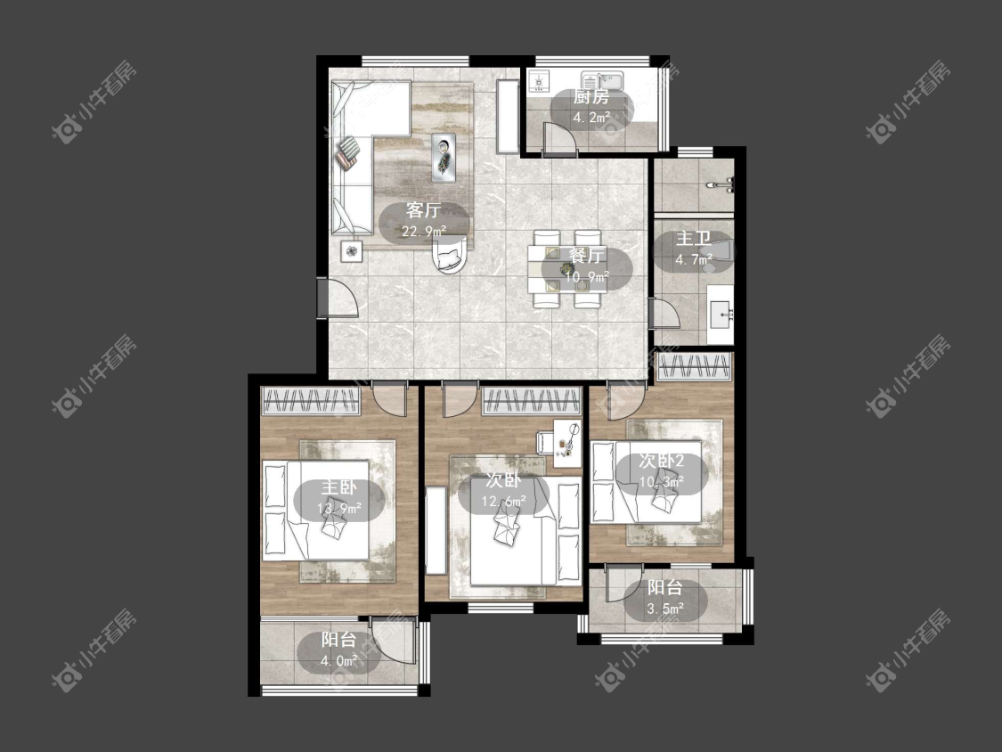 镇江丹桂园北区在售二手房源户型图_小牛看房