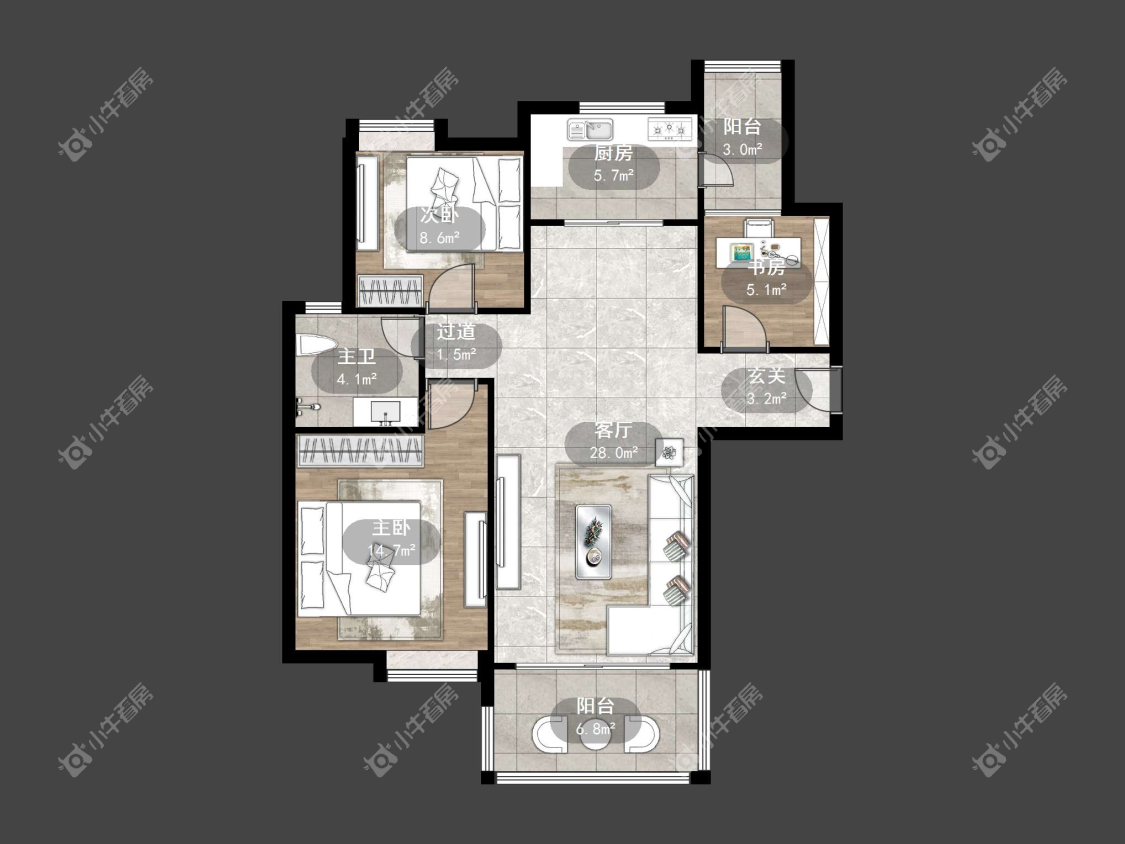 镇江碧桂园在售二手房源户型图_小牛看房