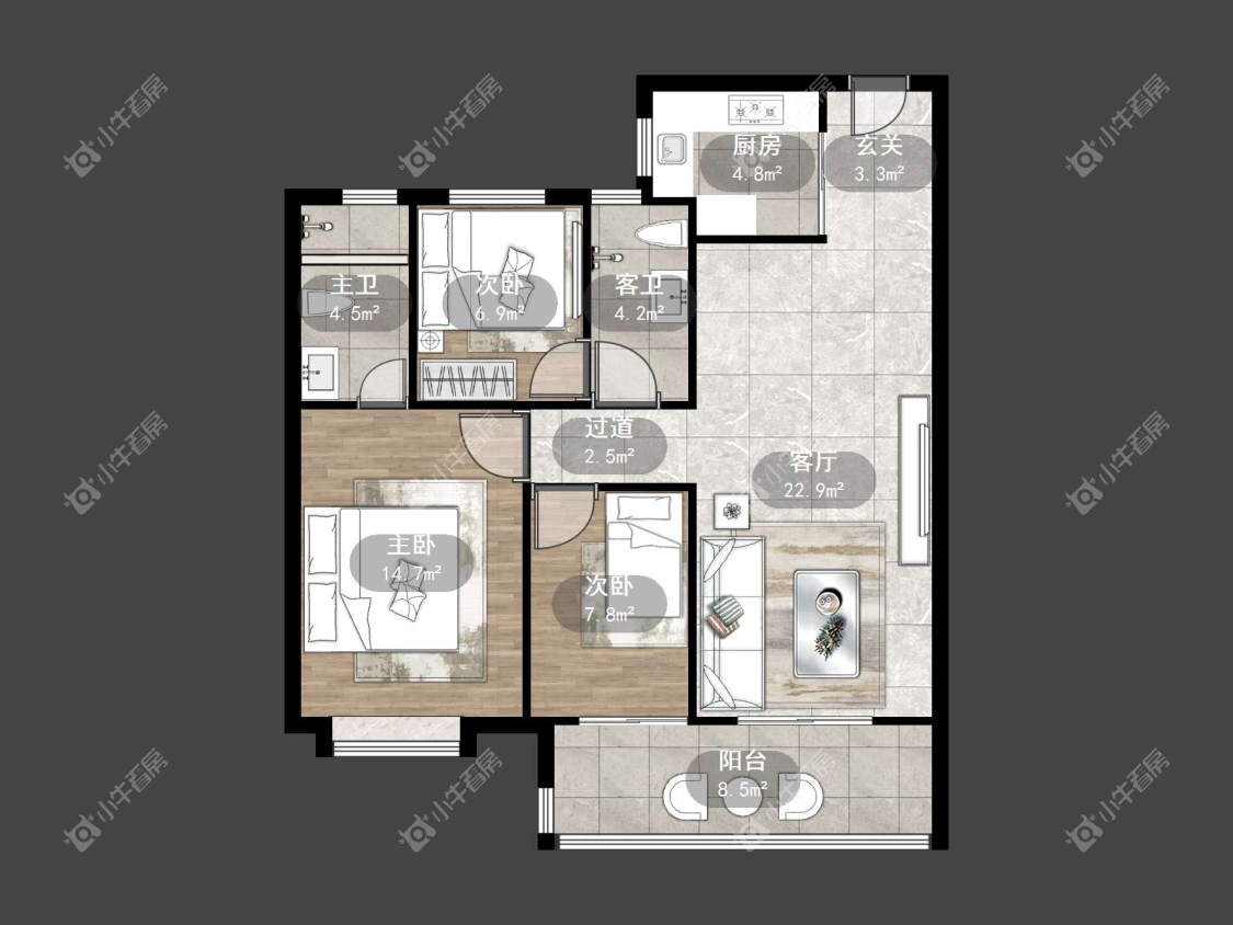 镇江融创华南映在售二手房源_小牛看房