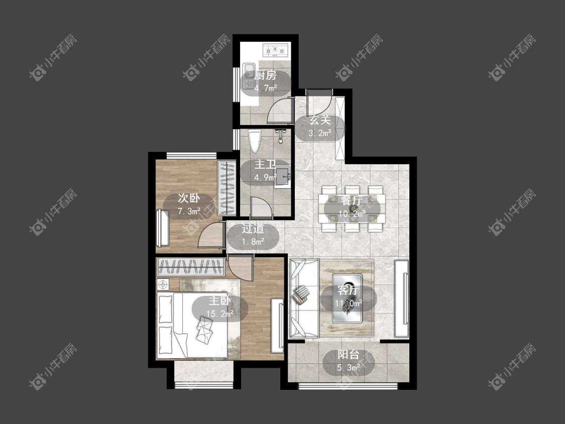 镇江大亚第一城在售二手房源户型图_小牛看房