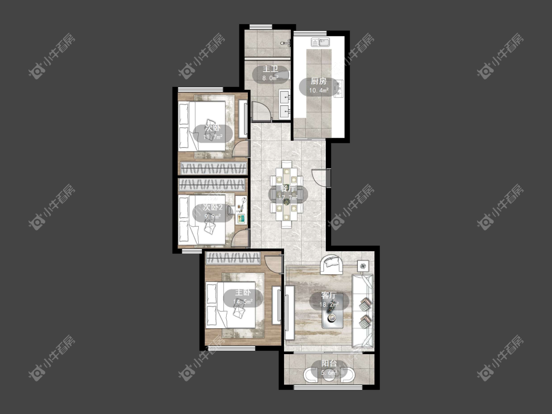 镇江丹金人家在售二手房源户型图_小牛看房