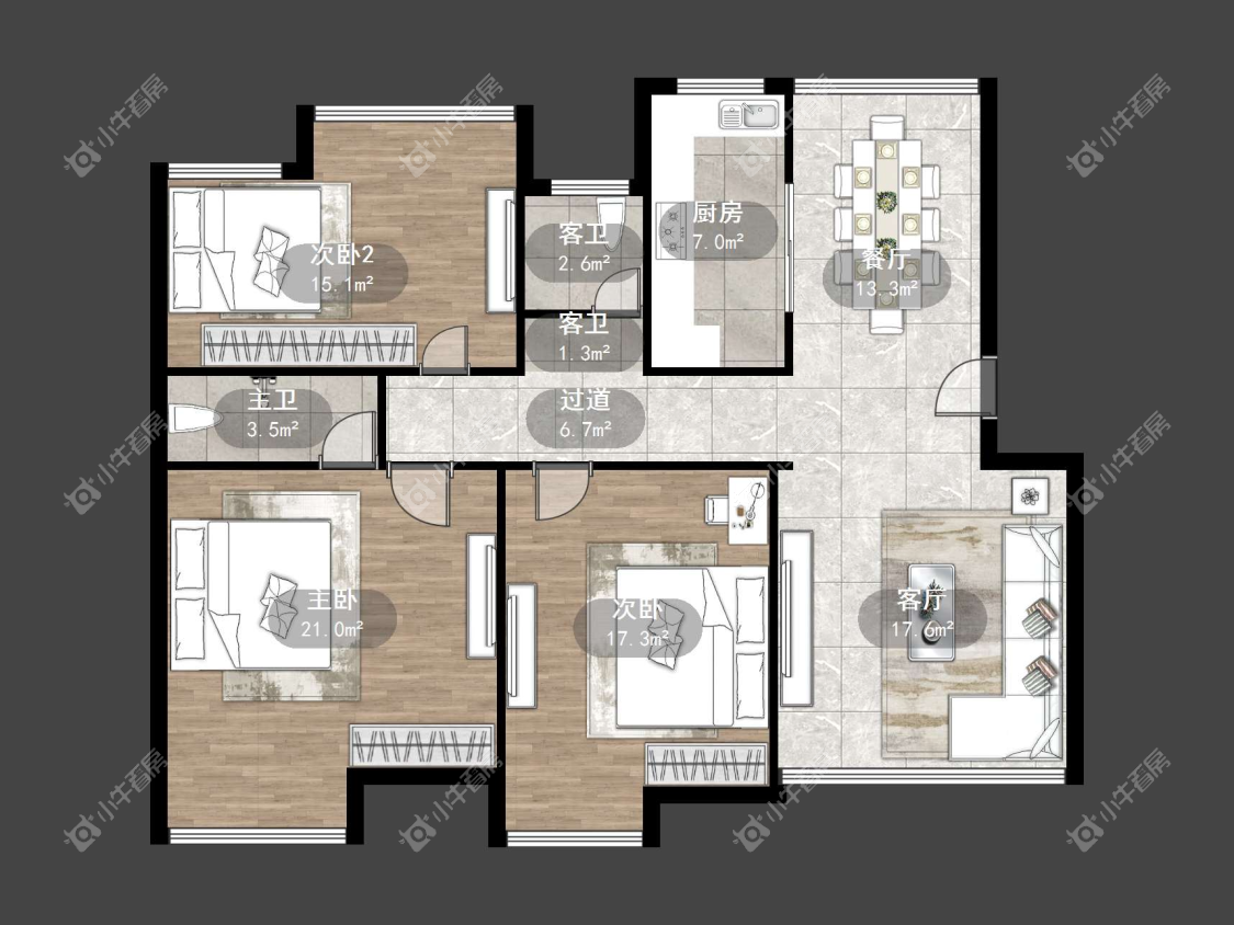 镇江南方名居在售二手房源户型图_小牛看房