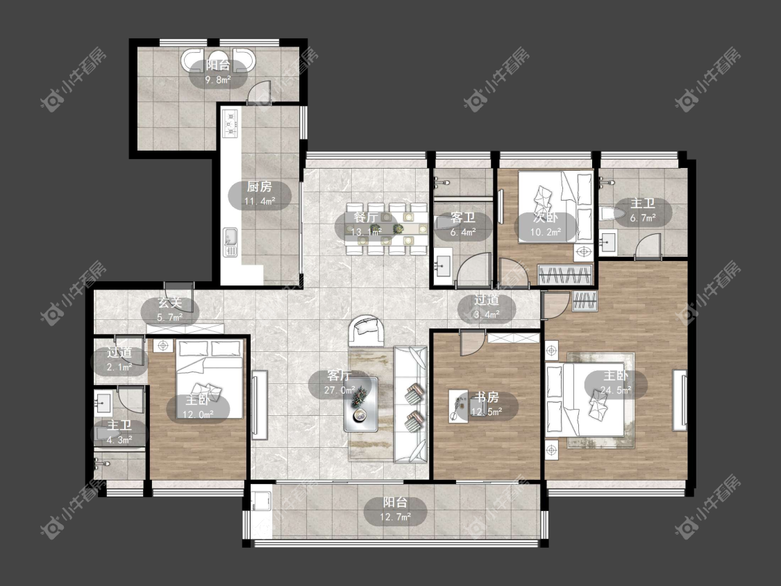 镇江凤熹台在售二手房源户型图_小牛看房