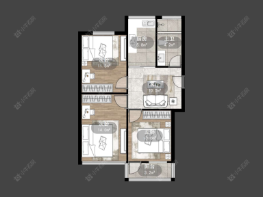 镇江凤凰新村3室2厅1卫在售二手房房源图片