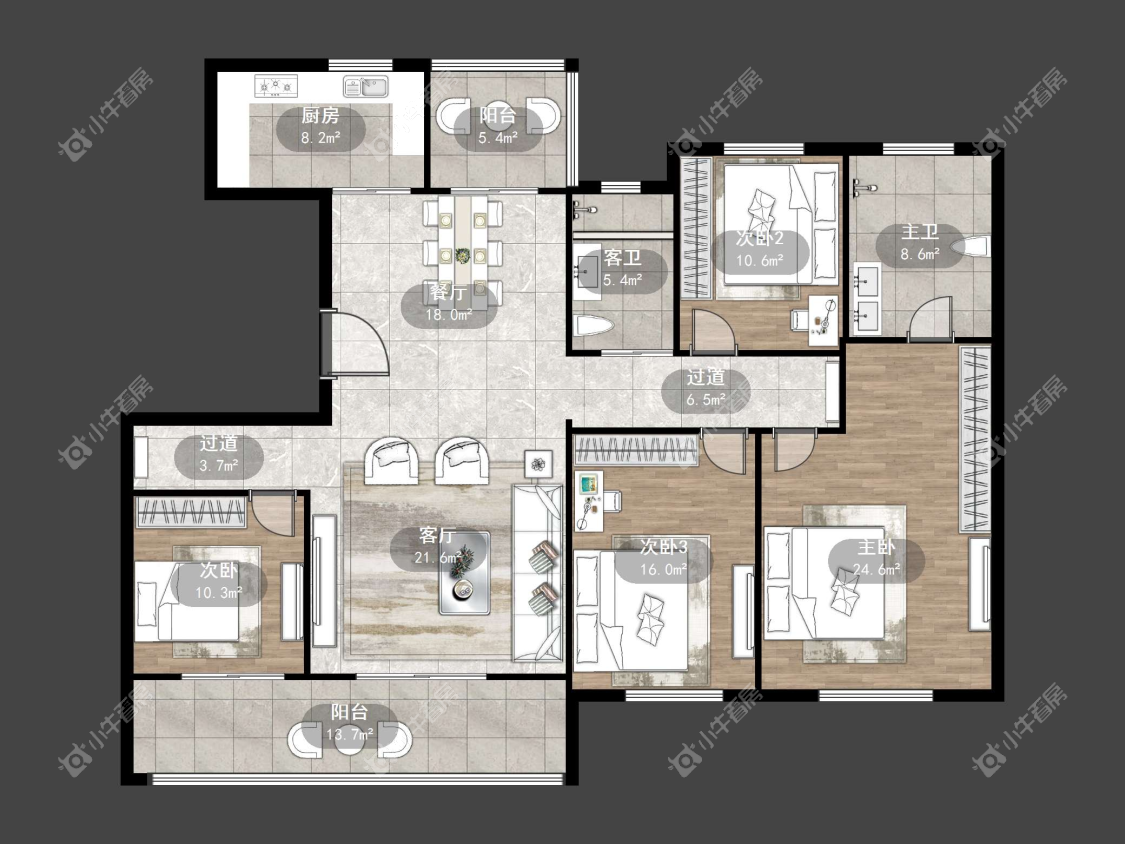 镇江中南熙悦城中南二期在售二手房源户型图_小牛看房