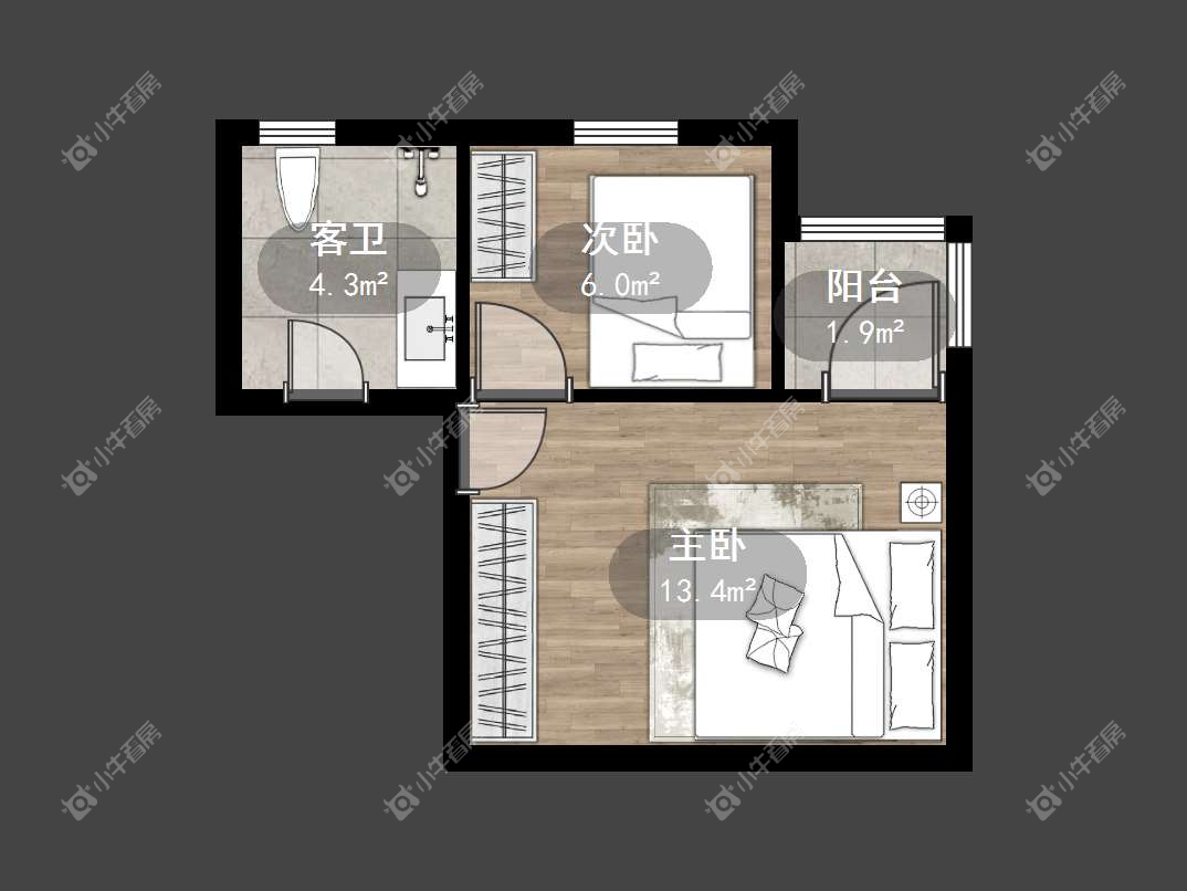 镇江豪门兰庭在售二手房源户型图_小牛看房