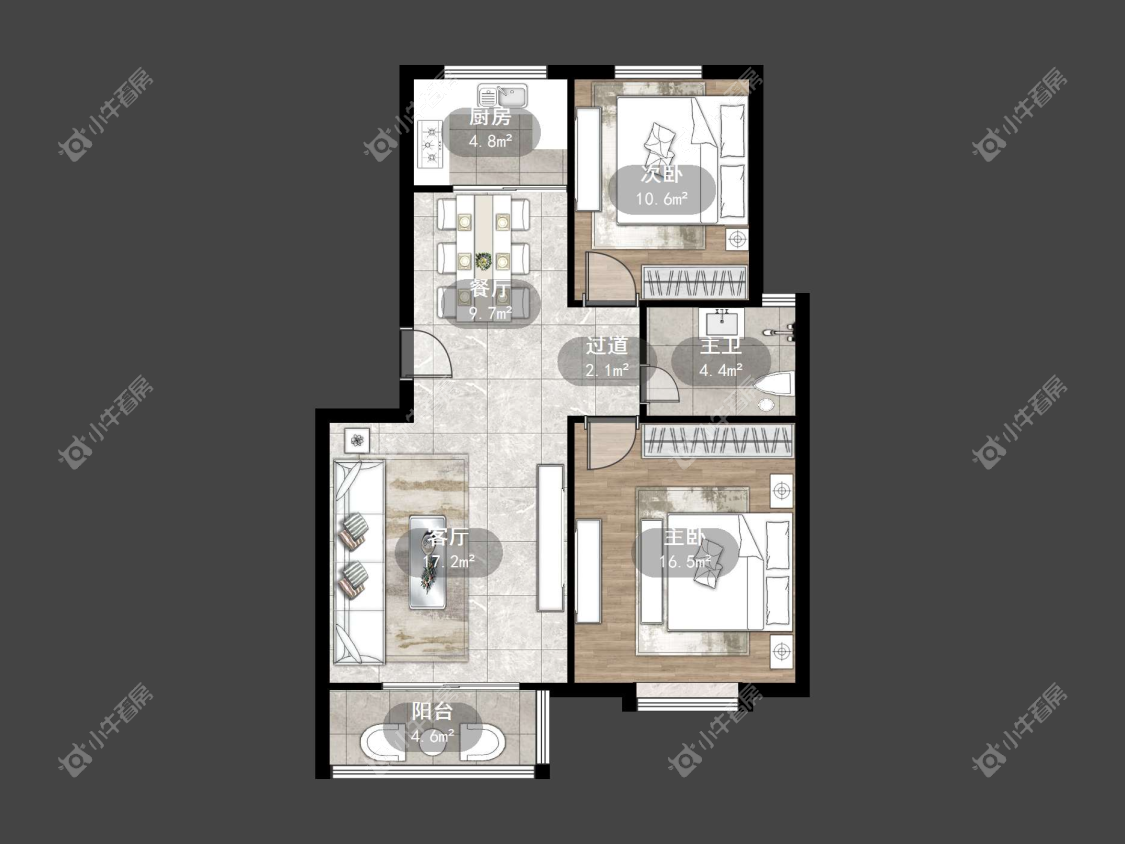 镇江碧水兰庭在售二手房源户型图_小牛看房