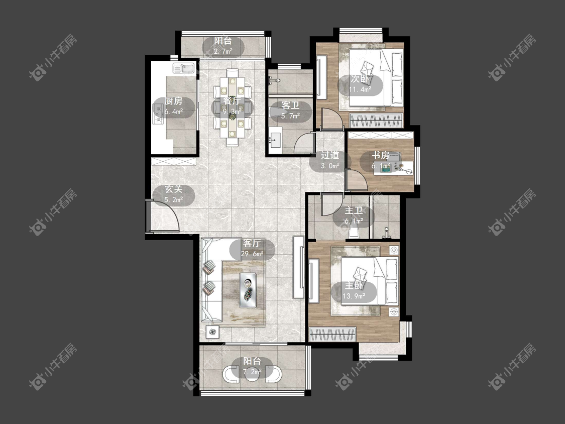 镇江金凤凰在售二手房源户型图_小牛看房