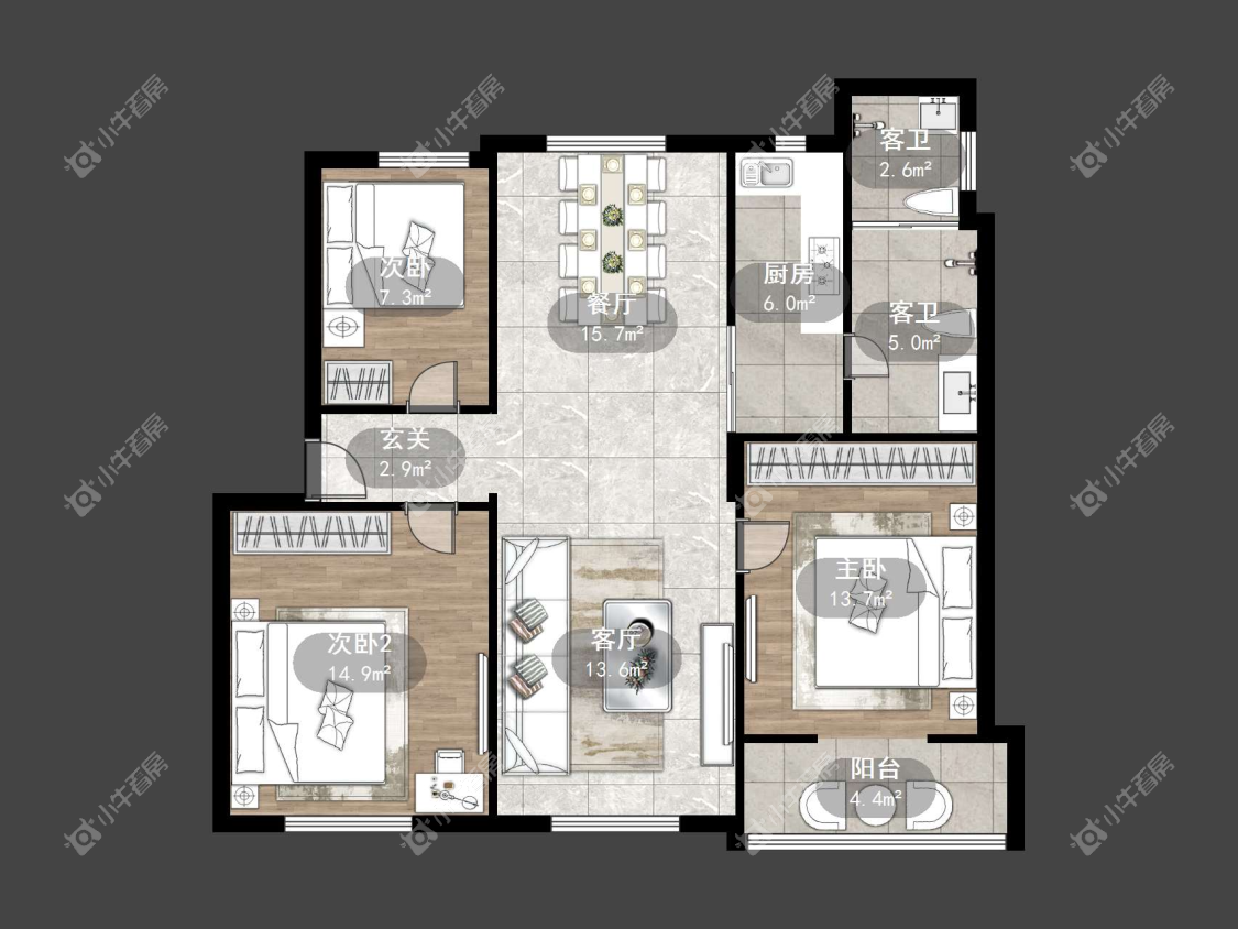 镇江幸福小区在售二手房源户型图_小牛看房