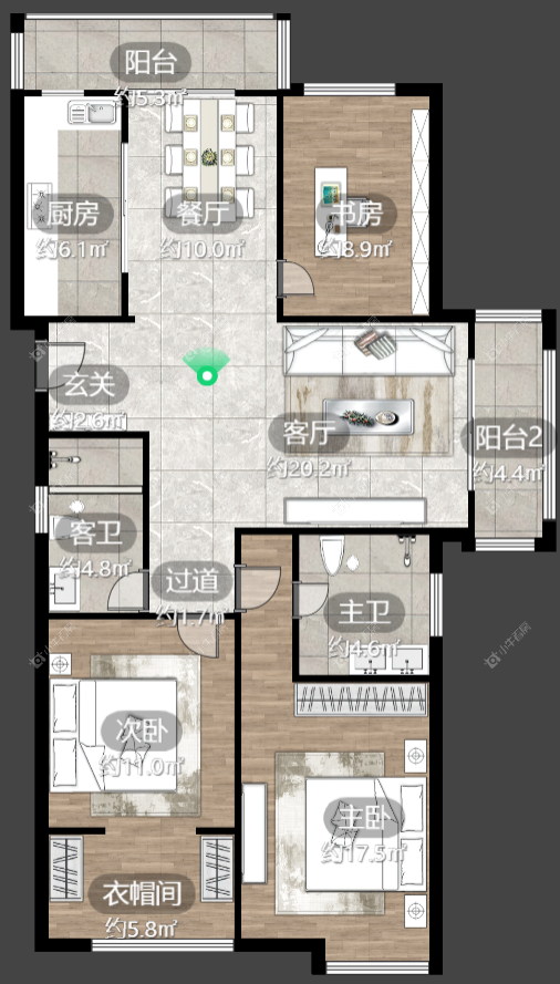 镇江嘉源首府在售二手房源户型图_小牛看房
