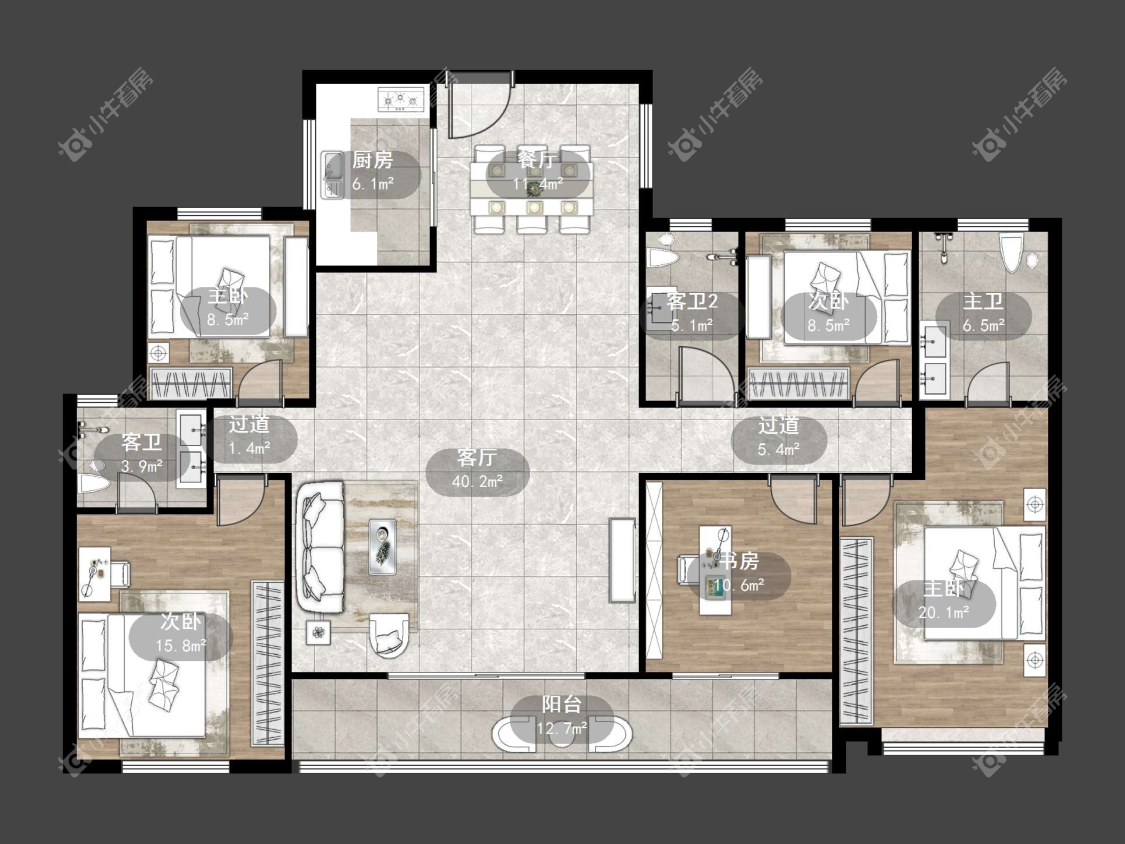 镇江中南熙悦城中南二期在售二手房源户型图_小牛看房