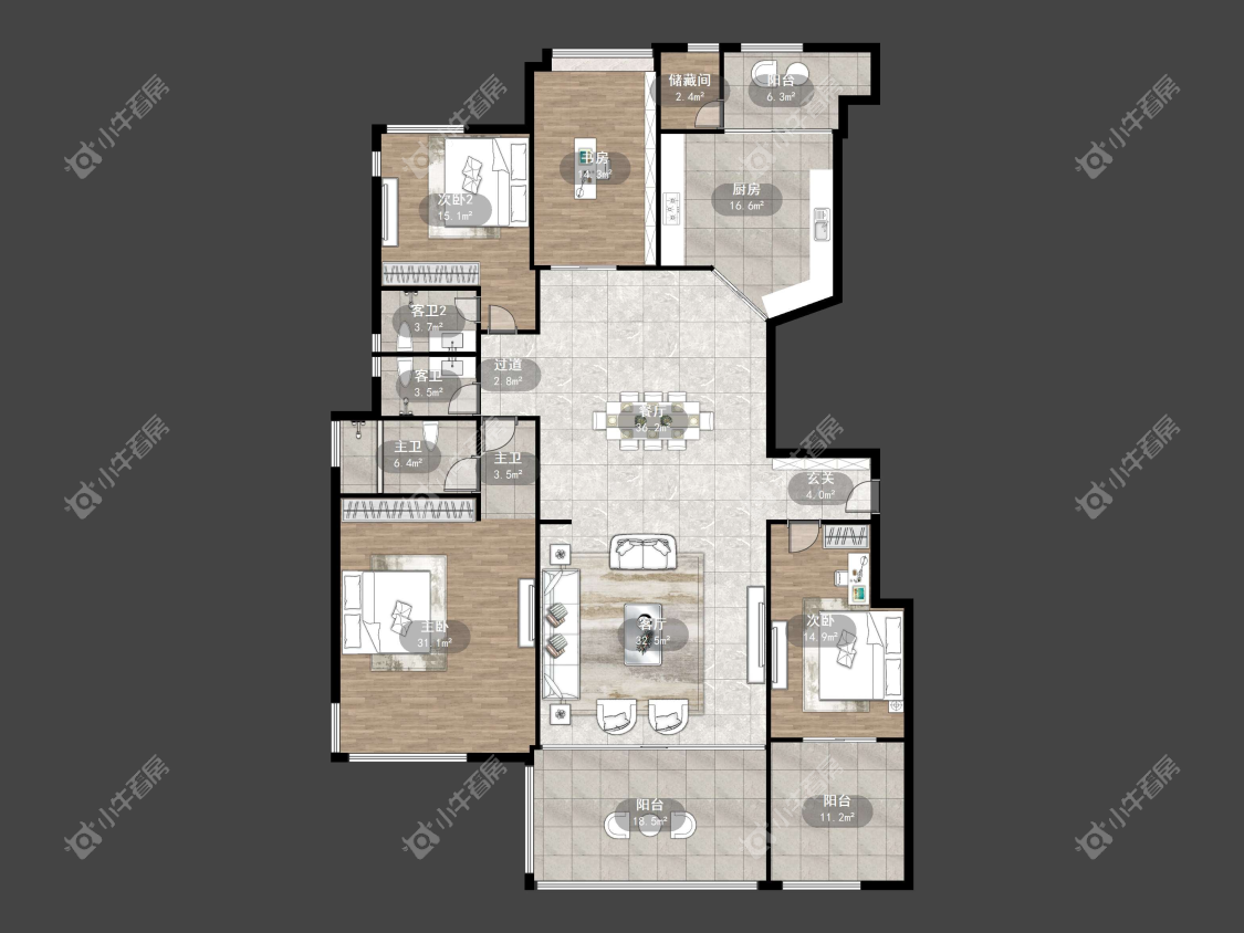 镇江碧桂园在售二手房源户型图_小牛看房