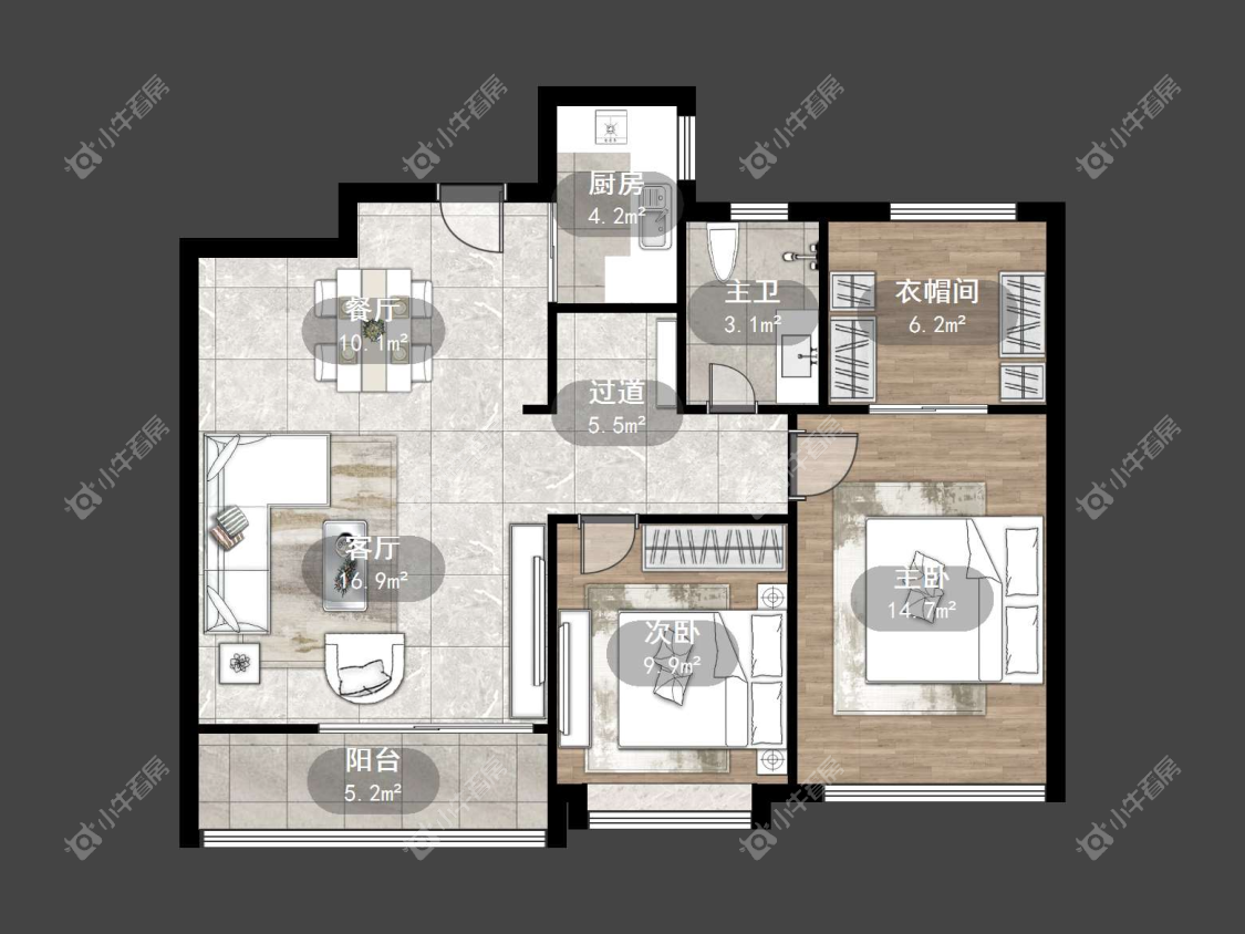 镇江爱家尚城在售二手房源户型图_小牛看房