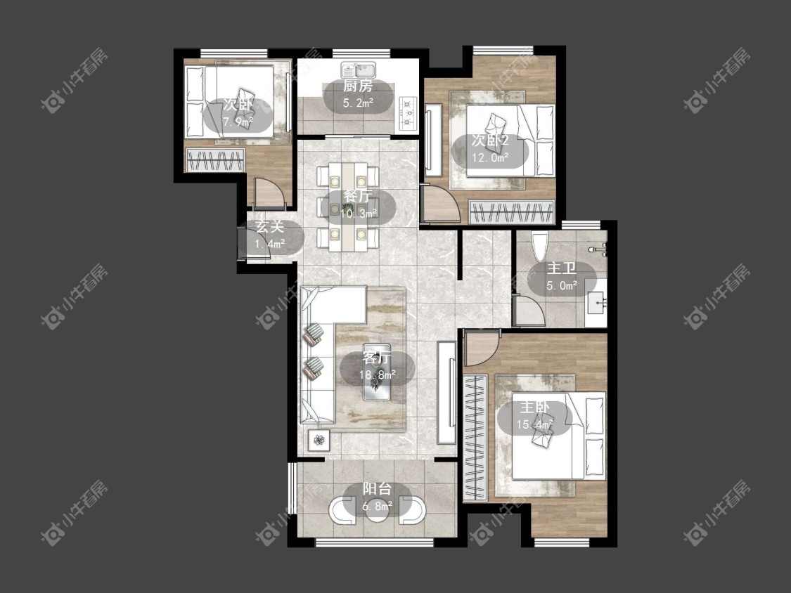 镇江惠和苑在售二手房源户型图_小牛看房