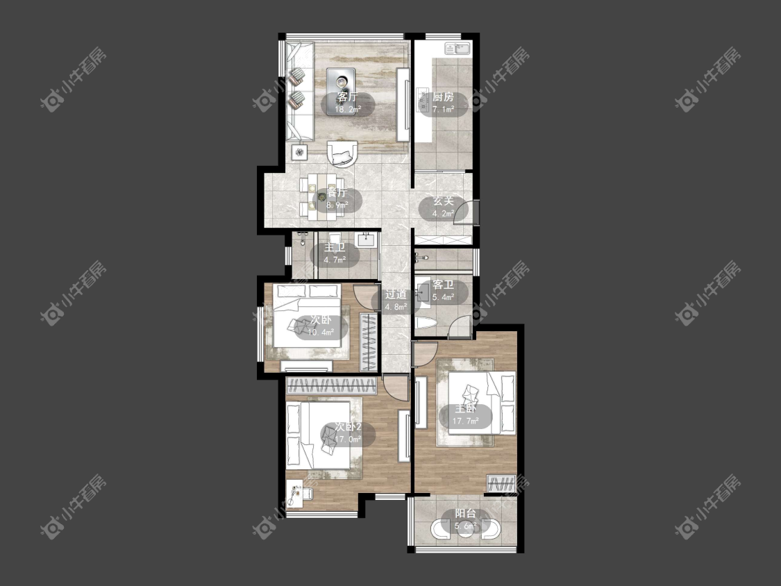镇江凤翔花园在售二手房源户型图_小牛看房