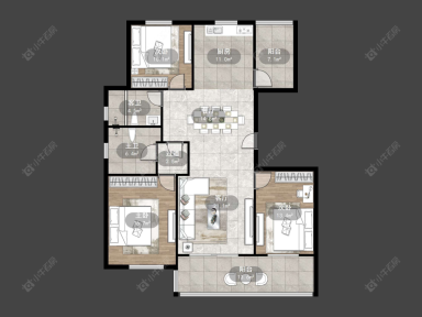 丹阳天一人家4室2厅2卫在售二手房房源图片