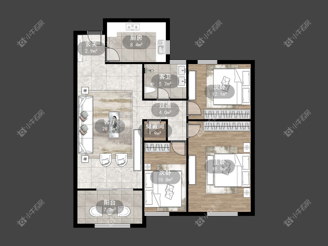 镇江上善雅苑在售二手房源户型图_小牛看房