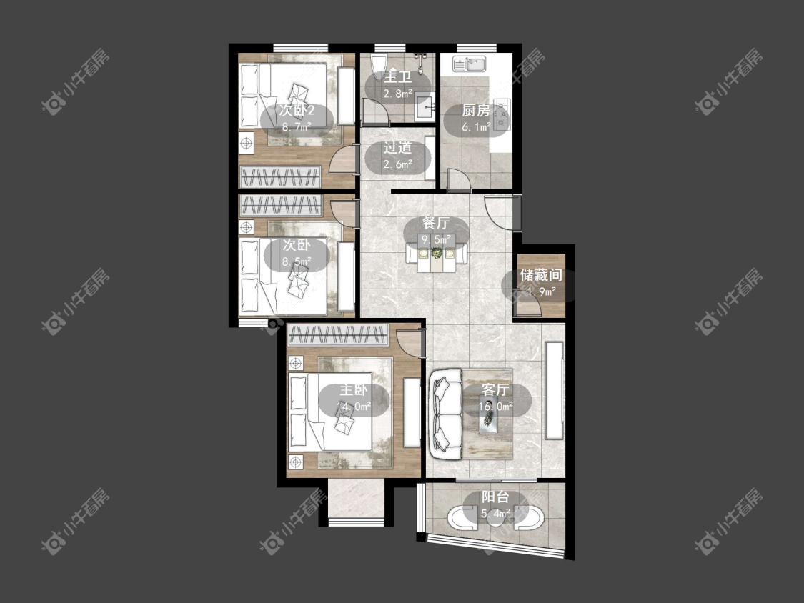 镇江龙凤新村在售二手房源户型图_小牛看房